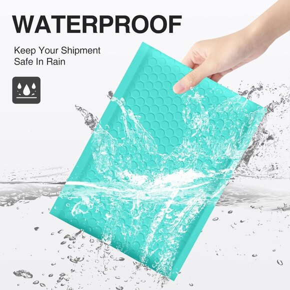 🔥12 pack of 6x10" PADDED Bubble Mailers TEAL COLORED Shipping Mailing Envelopes - Picture 3 of 8